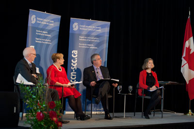 Panel from left to right: Ross Hornby, Elizabeth McDonald, Ralph Suppa, Carol Buckley.