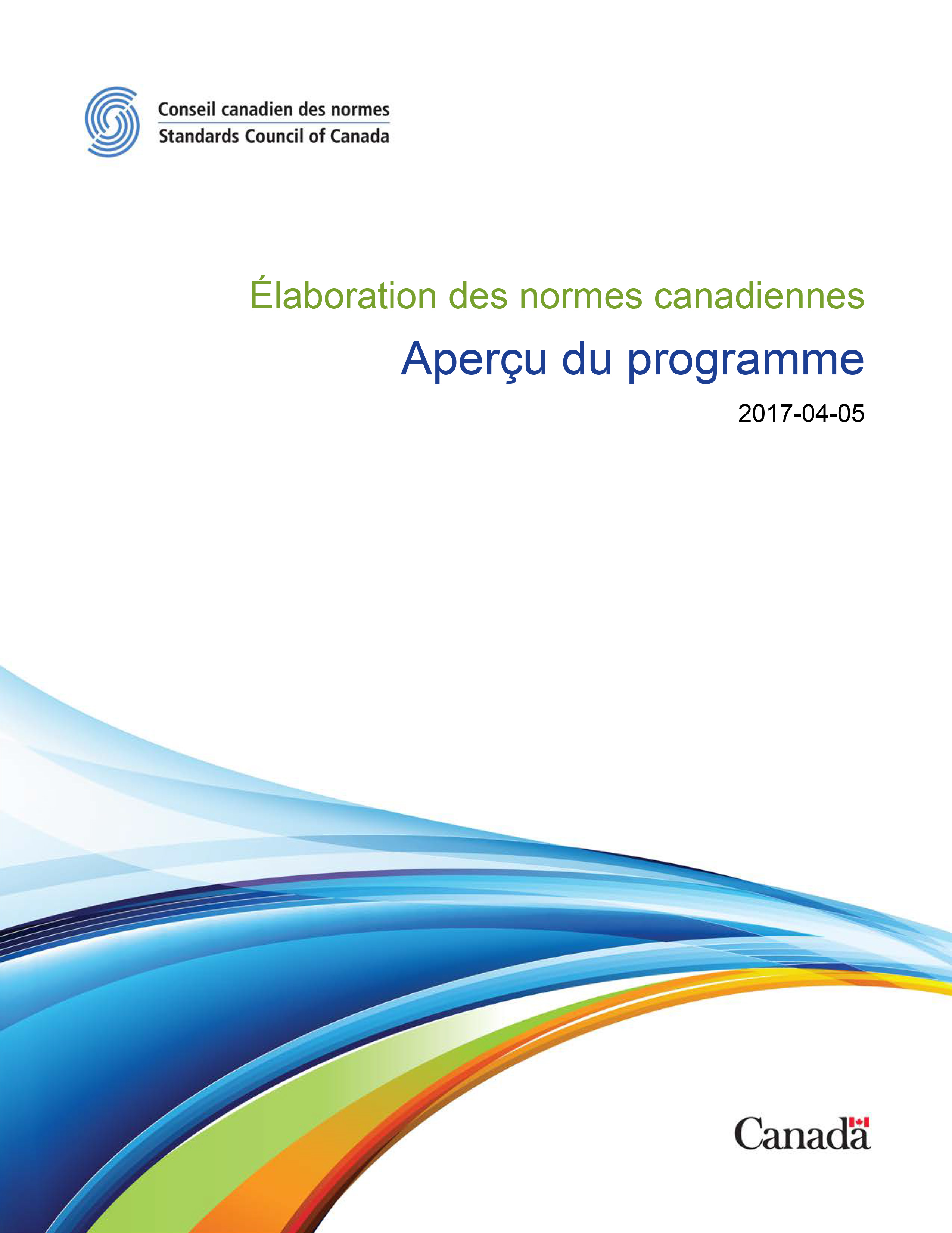 Élaboration des normes canadiennes – Aperçu du programme