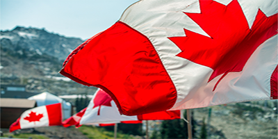 Canadian flags