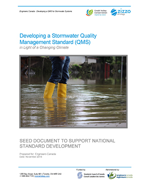 Developing a Stormwater Quality Management Standard (QMS)