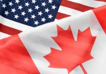 Canada US Flags
