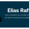 Bannière avec la photo d'Elias Rafoul et le logo de la NAAF.